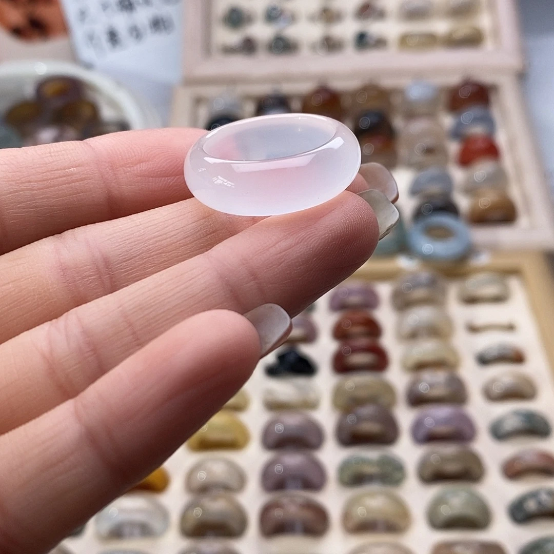 玛瑙/玉髓未镶嵌戒指A 68不退换港20