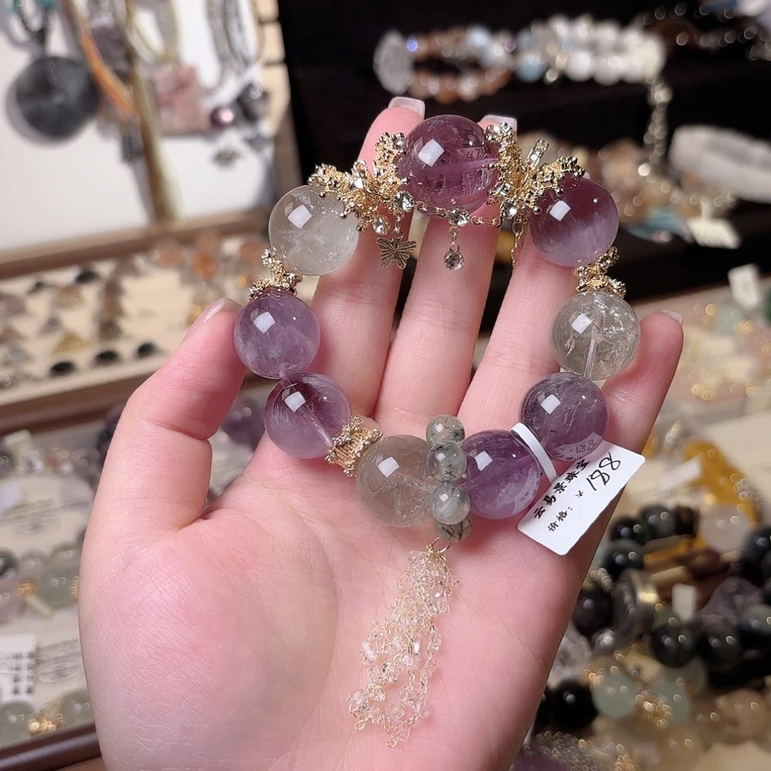 九***黎水晶手链合金手串