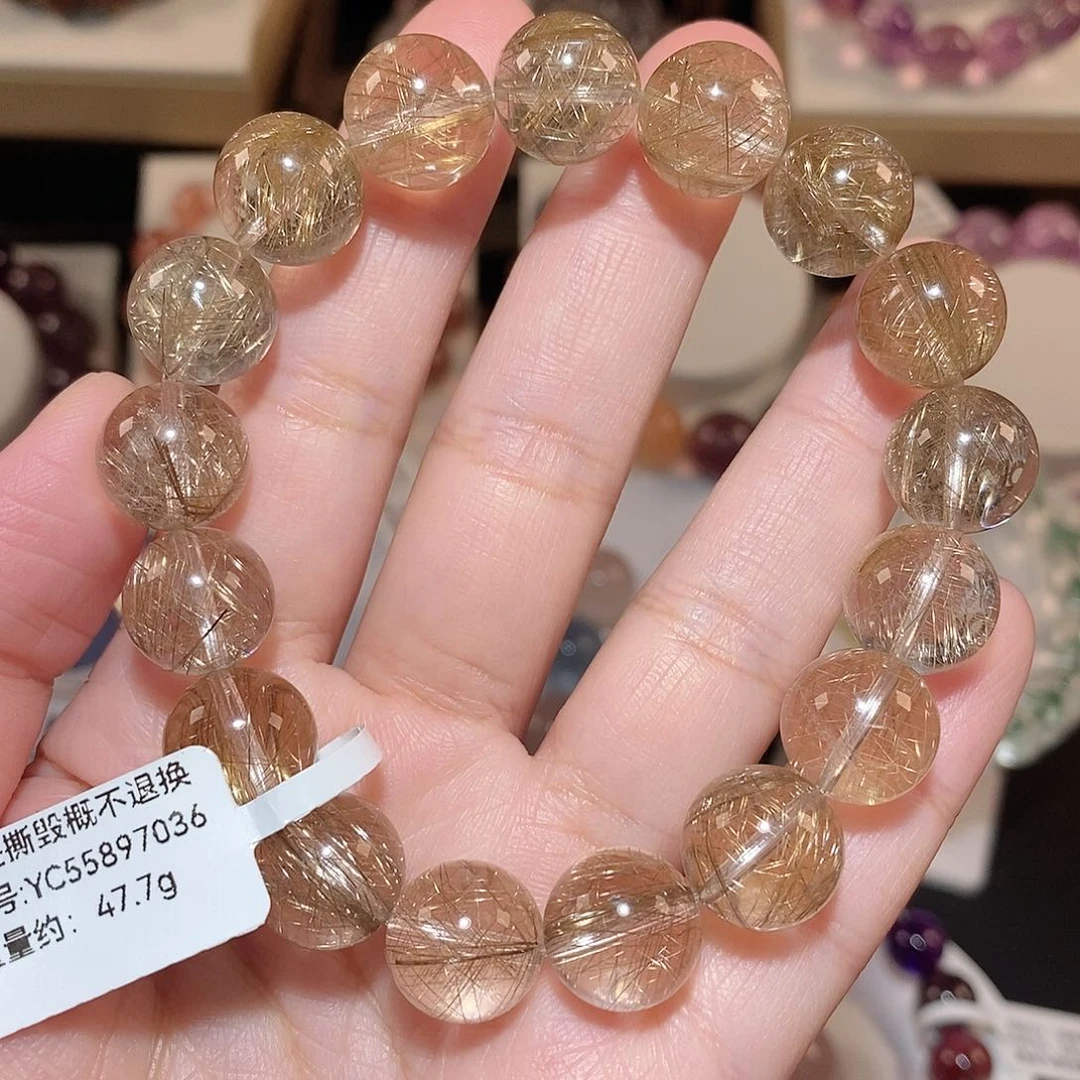 水晶手链未镶嵌F银发晶12.7