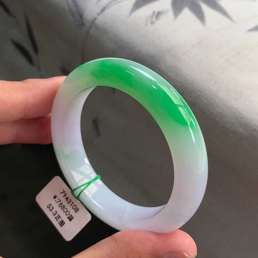 翡翠未镶嵌手镯【一手强推】种老色阳温润质感