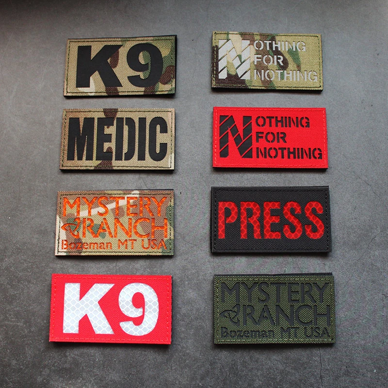 中国登山魔术章激光雕刻臂章反光夜光PATCH战术军鸟臂章魔术贴