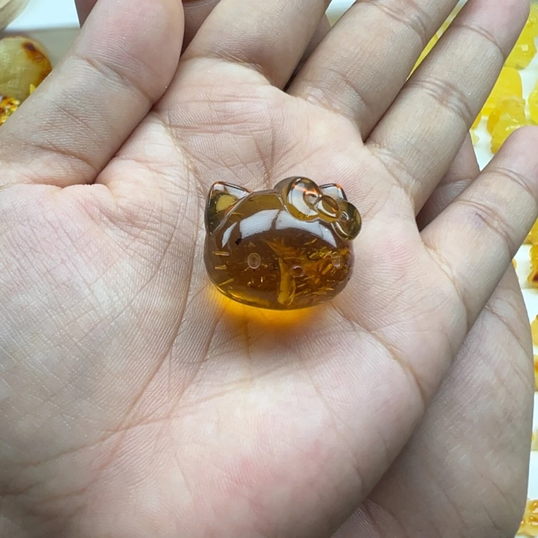 琥珀未镶嵌珠宝奇石kt 打孔不退换