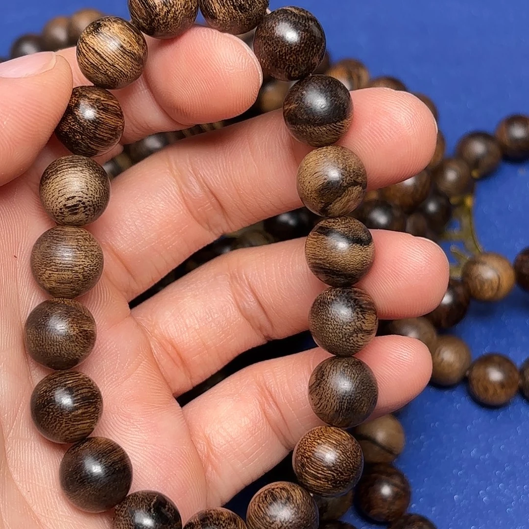 沉香手串越南芽庄白棋楠瘤疤帝王料10mm