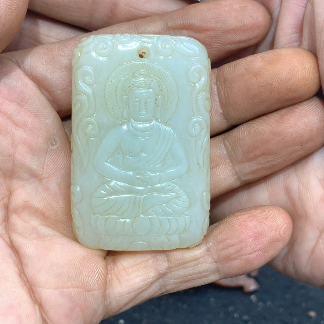 颈饰未镶嵌和田玉好**满