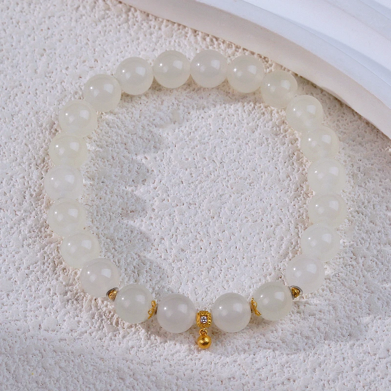 【福聚云来·串】和田玉手串18（天然珠宝多样性发其一）