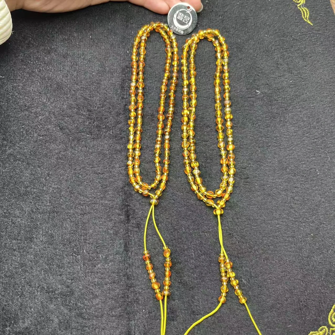 翡昱-N5-21569-琥珀随型珠链/约4+/约80颗/-多样性发其一C