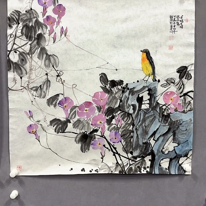 国画亲笔手绘放心去藏