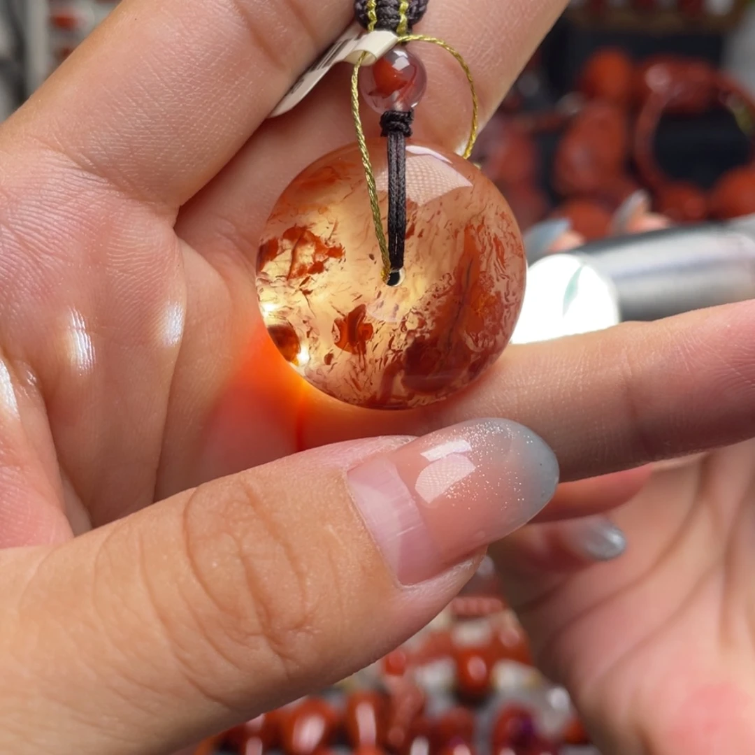 【闪购商品】未镶嵌平安扣南红玛瑙