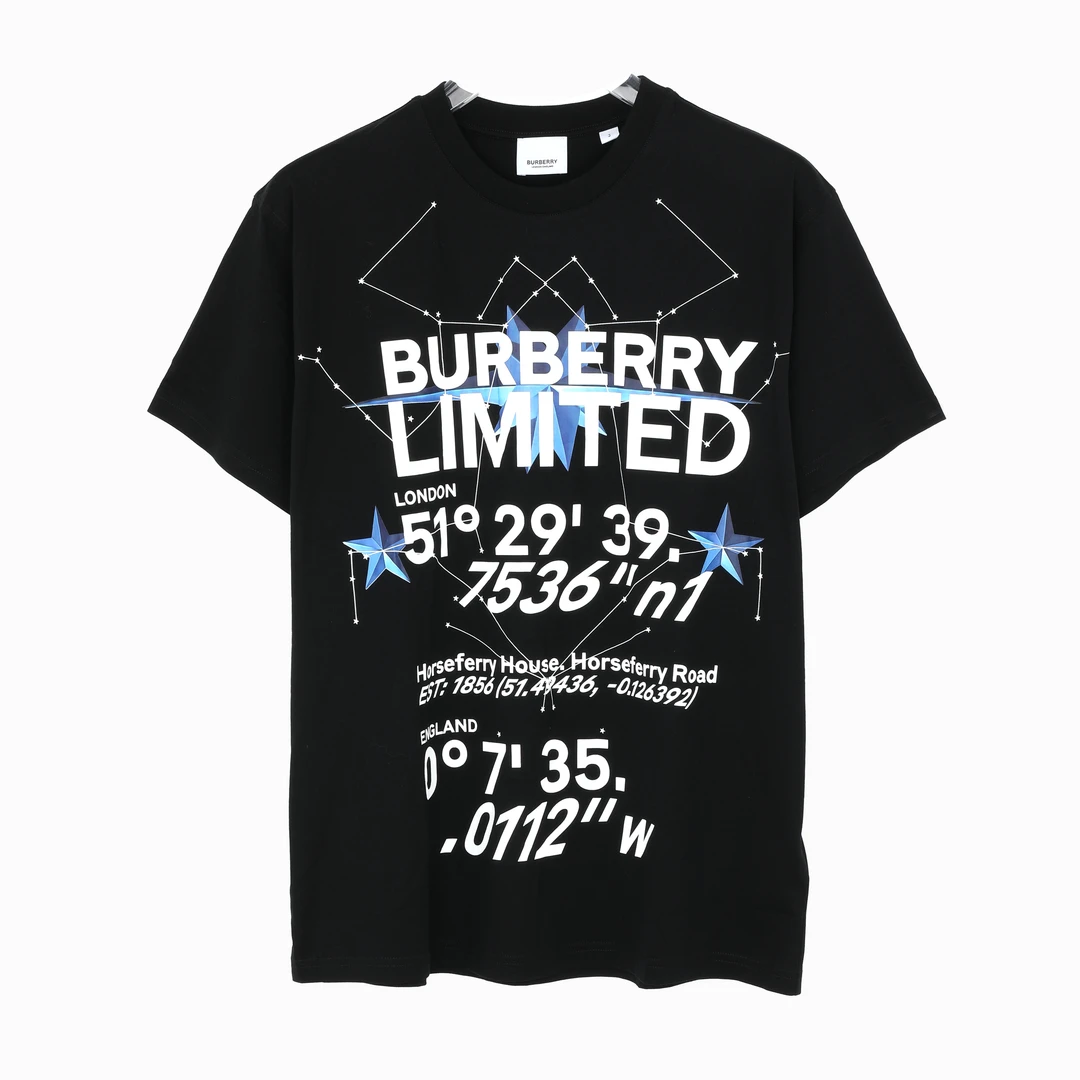 未使用 BURBERRY/博柏利 男式字母印花圆领短袖T恤8056583