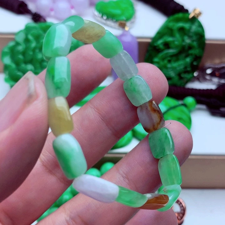 翡翠未镶嵌手链手串