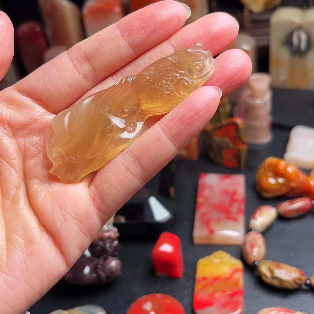 其他昌化石玻璃冻挂件