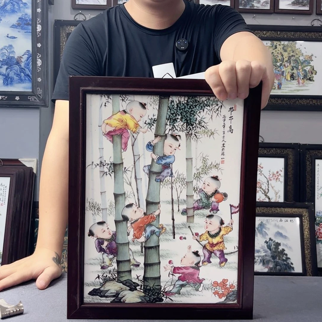 摆件景德镇瓷板画