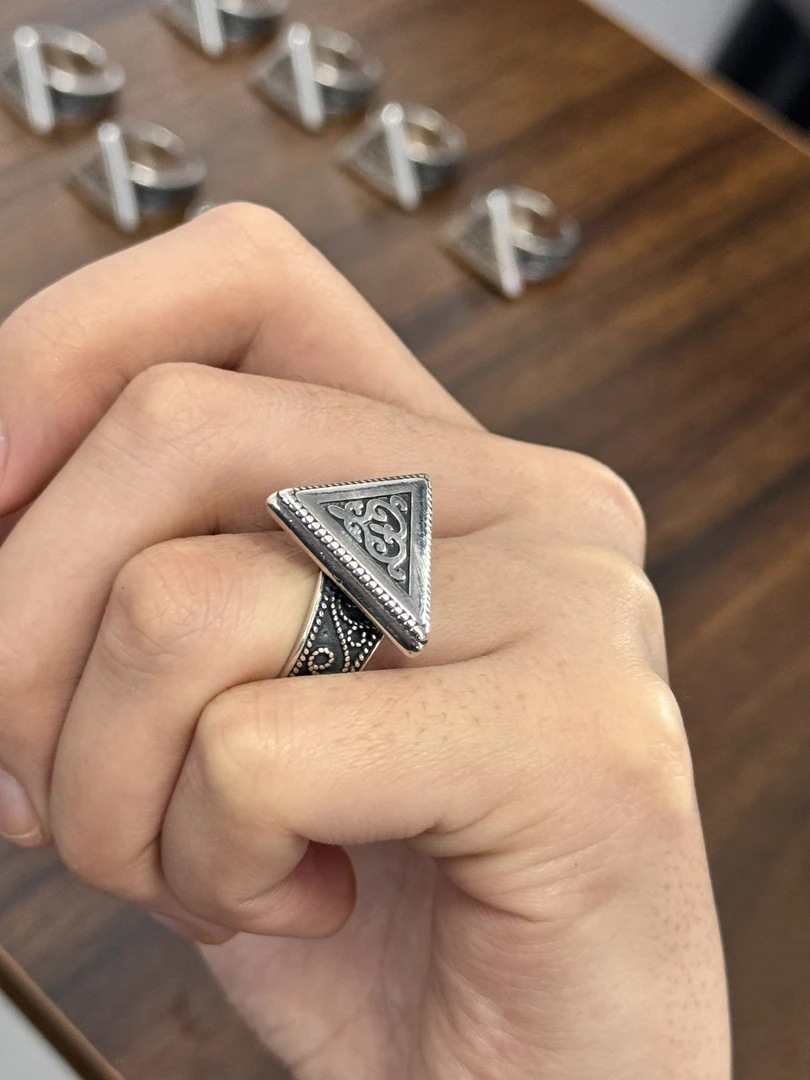 925银戒指 DanaKez进口纯银s925约9克复古戒指