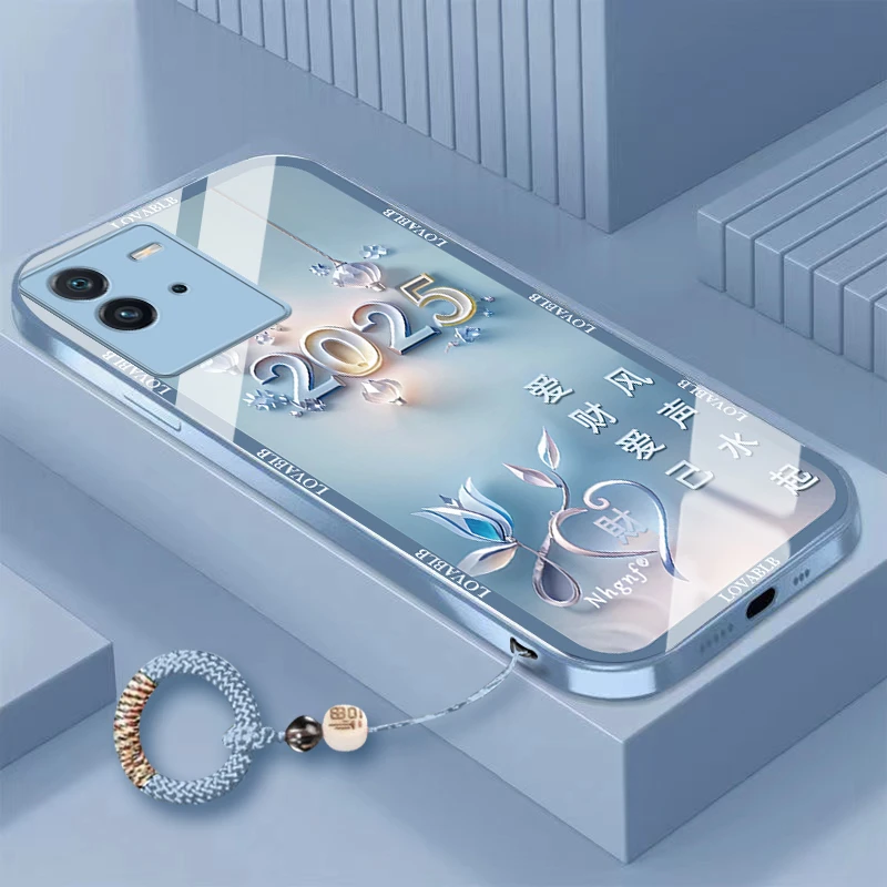 爱财爱己iQOONeo6SE手机壳V2199A轻奢新款金属漆散热耐脏玻璃壳