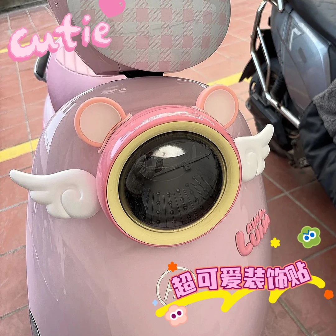 电动车头盔装饰品可爱熊耳朵装饰小摆件电瓶车装饰小配件爱玛雅迪