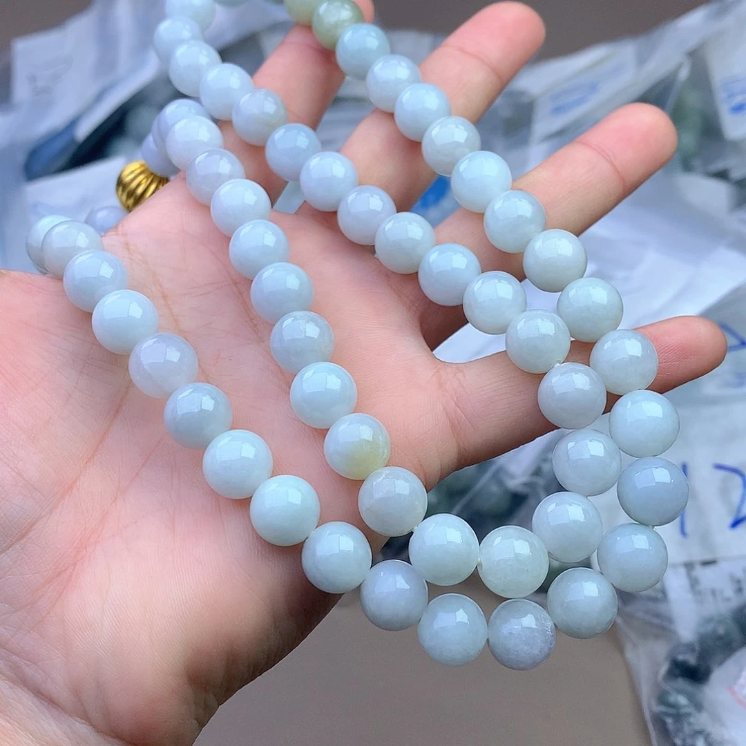 未镶嵌手串定制翡翠