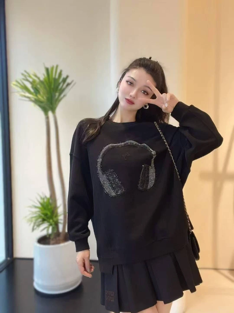 【俪妍】正常款宽松型印花卫衣