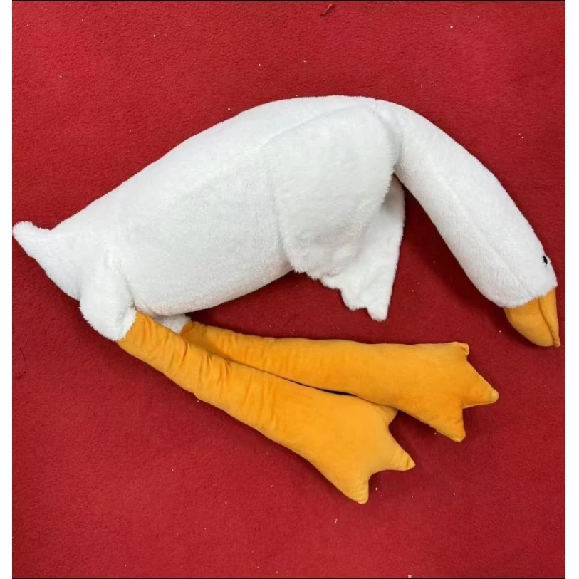 M852卡通1.3米大白鹅抱枕玩偶靠垫