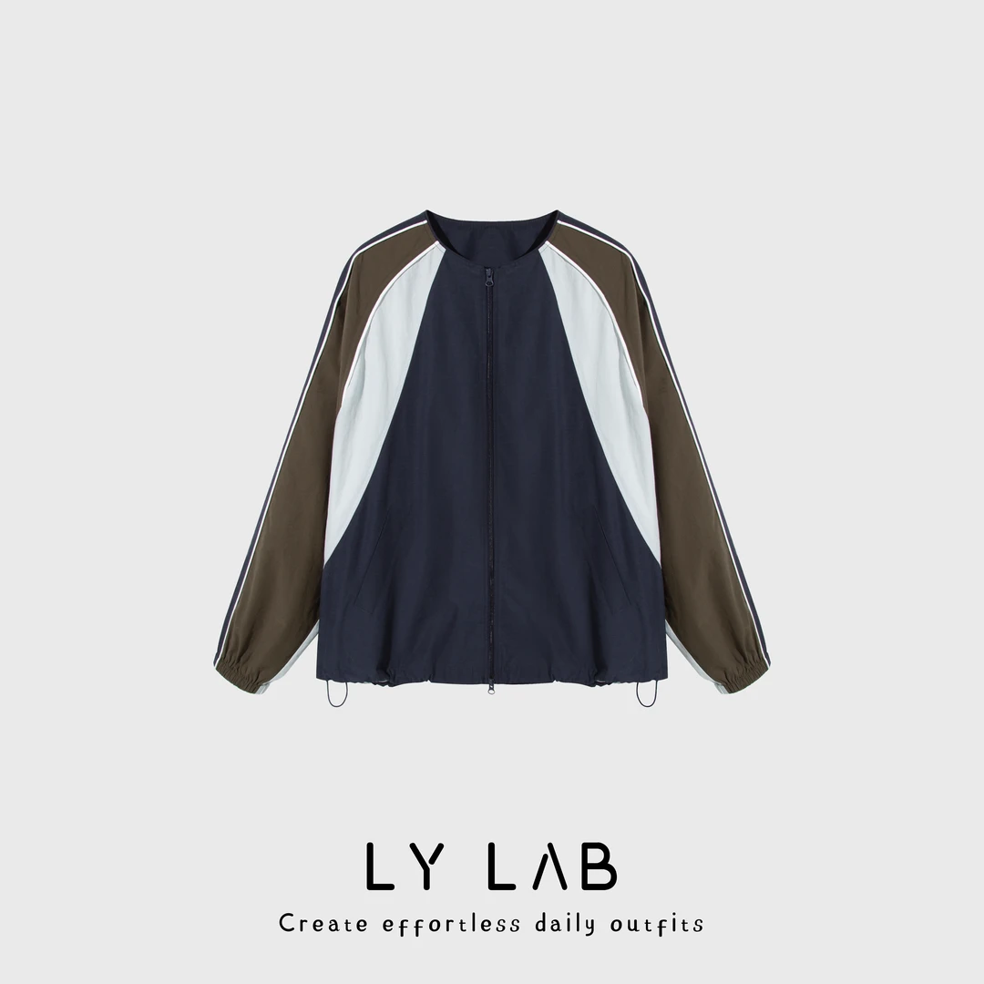 LY LAB 25SS春夏新款时尚高级感运动双拼面料短外套73633
