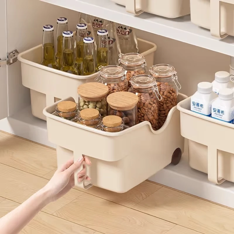 高柜收纳盒厨房用多功能收纳盒桌面整理储物架收纳架置物架家用