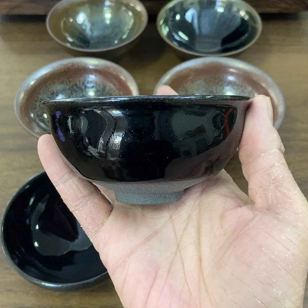 茶盏北之苑龙窑柴烧二档乌金
