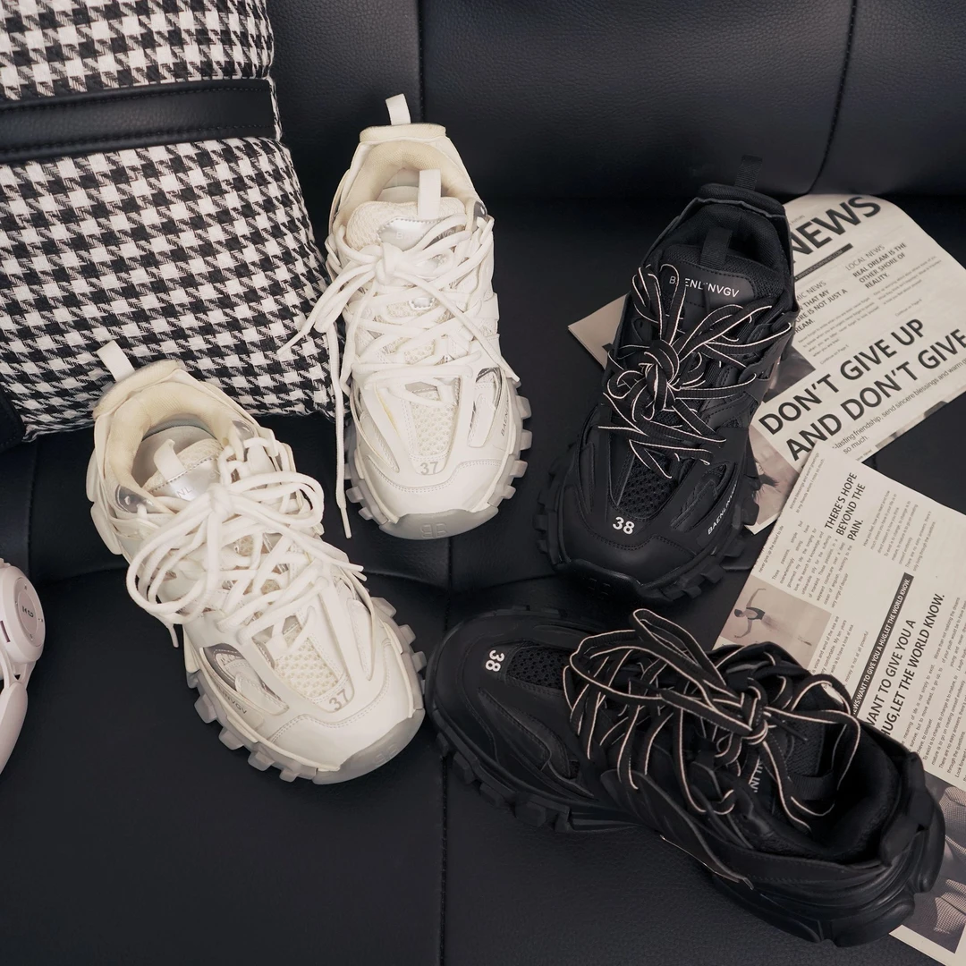 经典黑武士休闲老爹鞋上新厚底增高潮流网红款ins