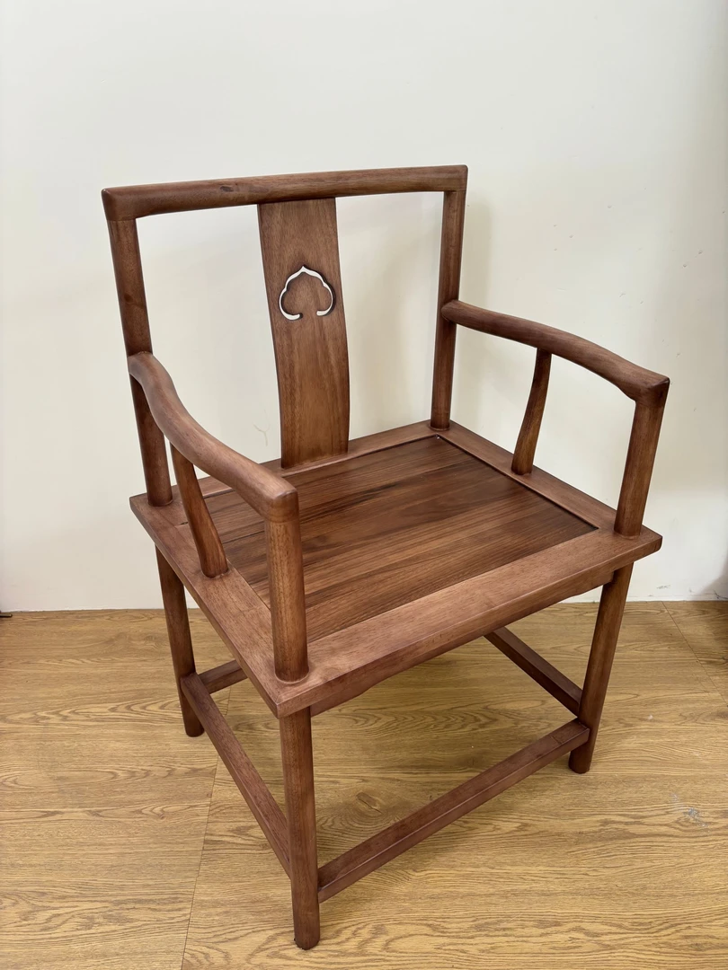 【桃心椅】新中式椅子简约桌椅茶椅实木椅书椅