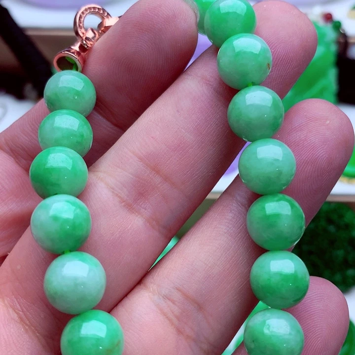 翡翠未镶嵌手链手串