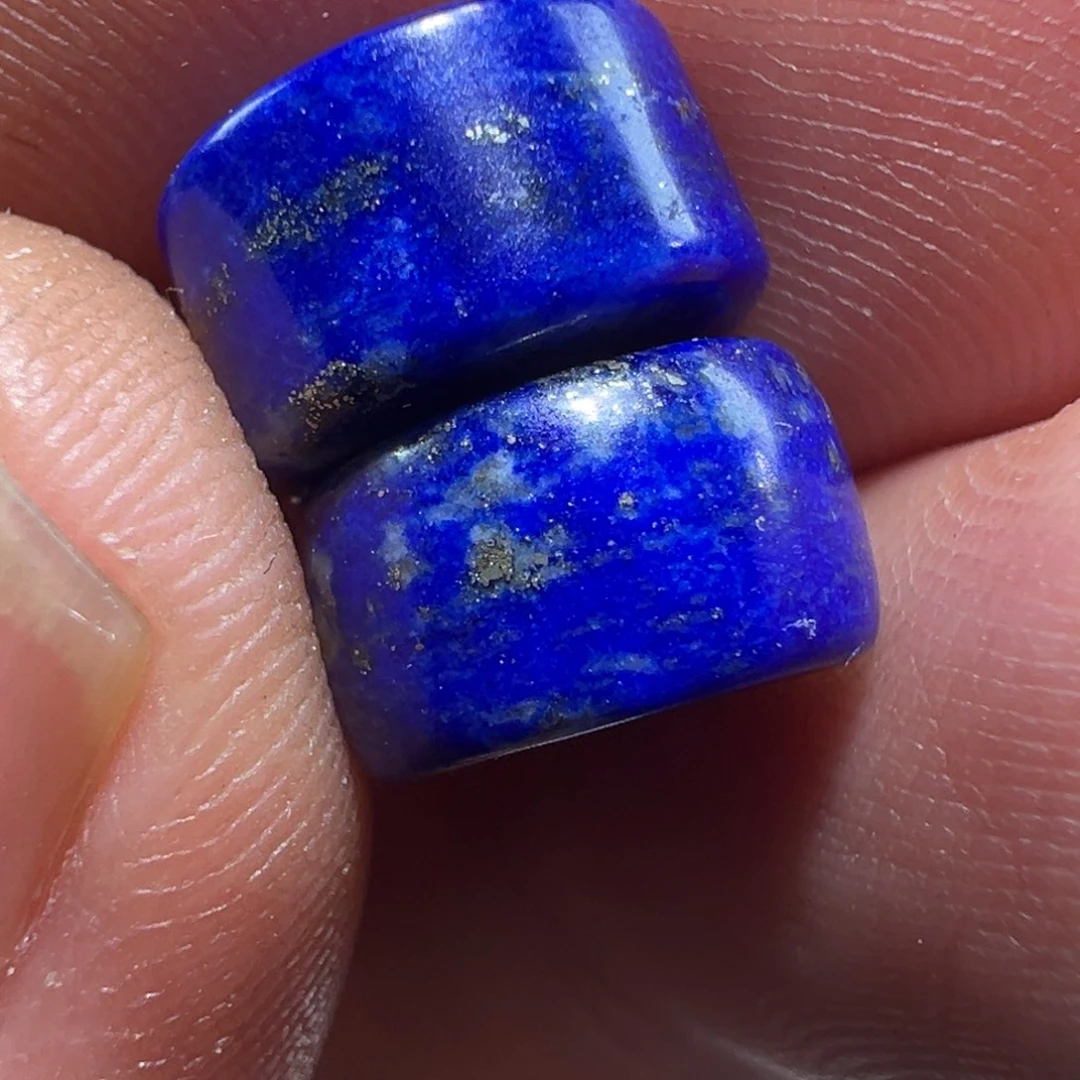 玻璃颈饰墨白藏传出品40