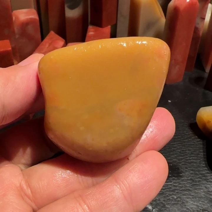 老挝石田黄原石，