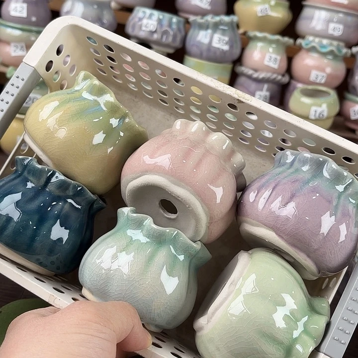 红陶量货/口高深浅搭配发6个