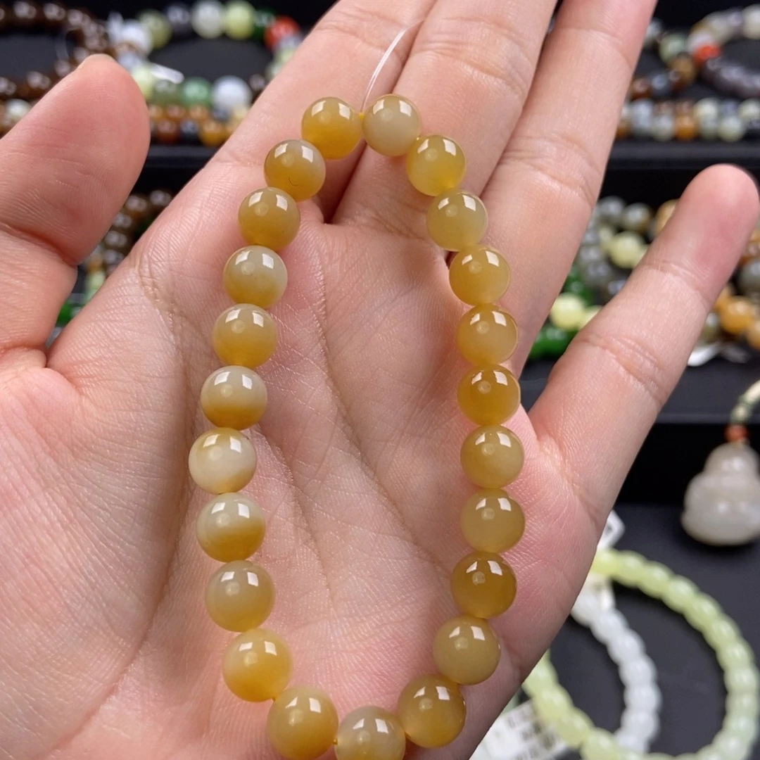 和田玉未镶嵌手链