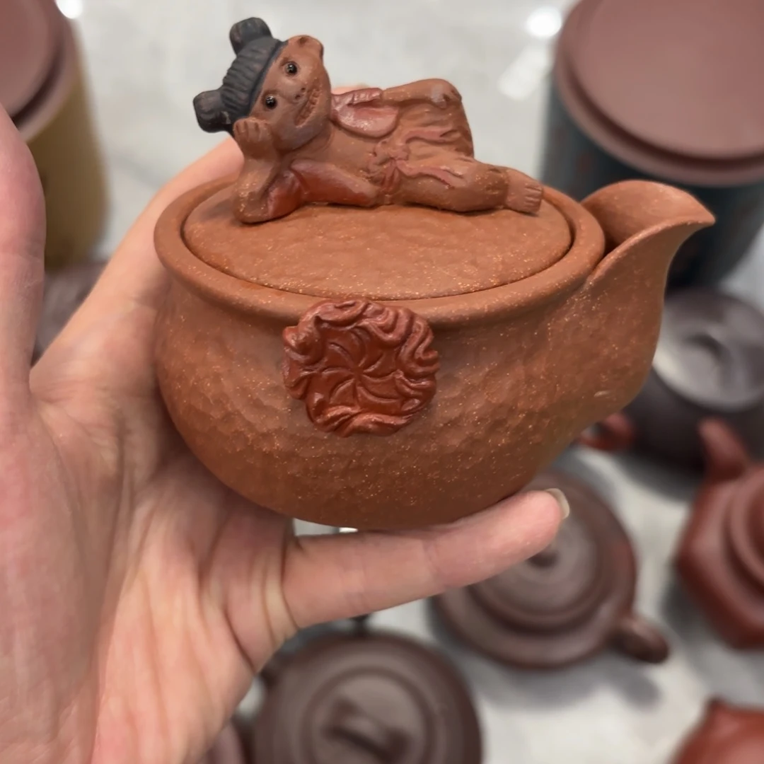 紫砂茶宠原矿精品高端紫砂壶