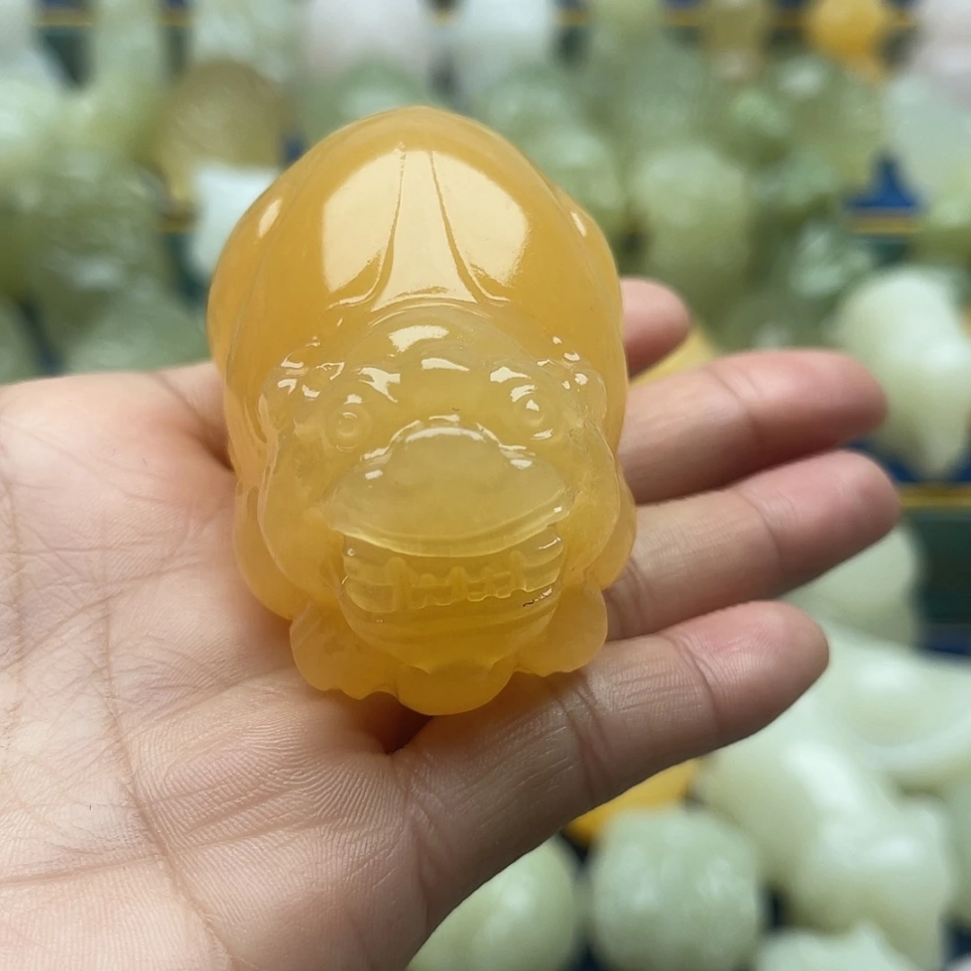 放***情玉，天然桌面小摆件