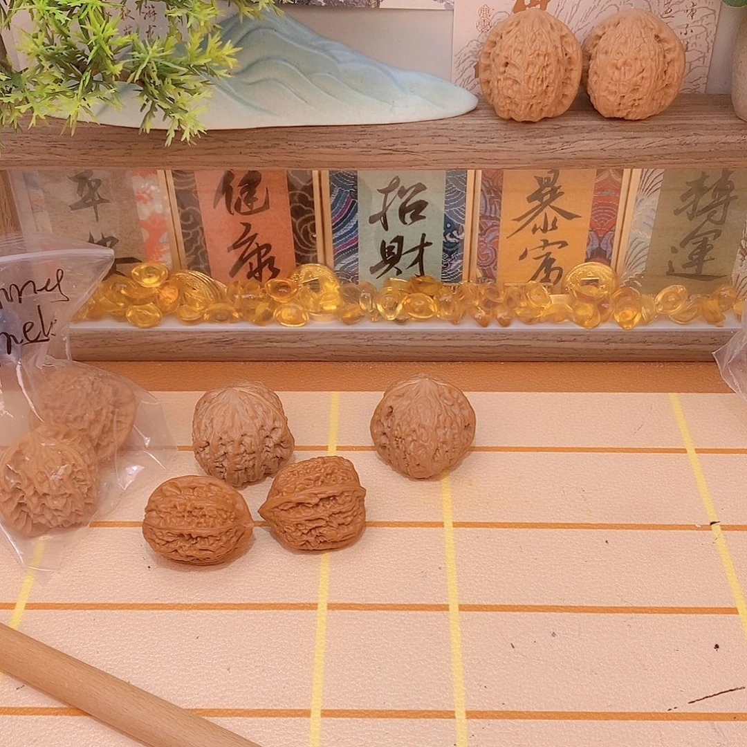 潜***鱼文玩核桃把件核桃0003