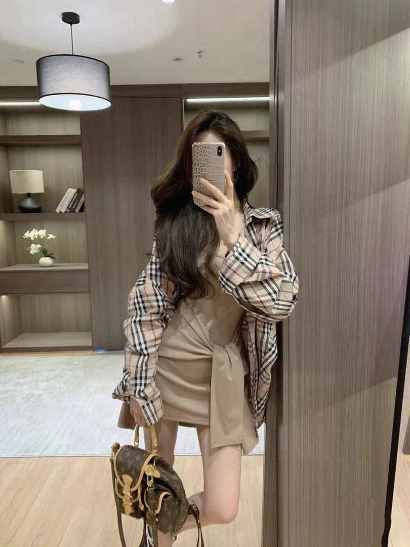 望野集WIdset（柔棕）高级轻熟风法式时尚吊带裙套装时尚百搭9032#