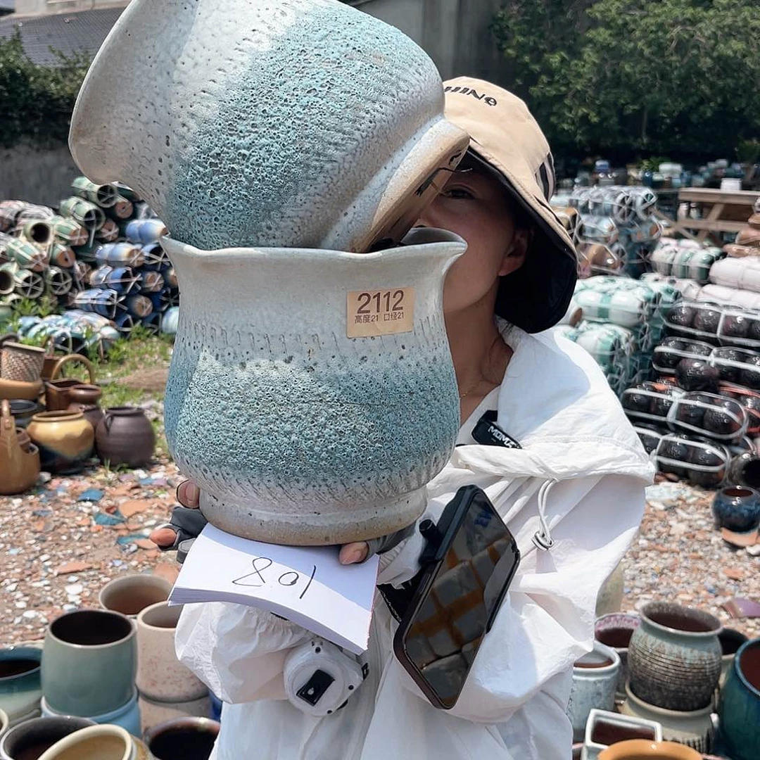 紫砂花盆王嫂花盆直播0527-b339高20口20