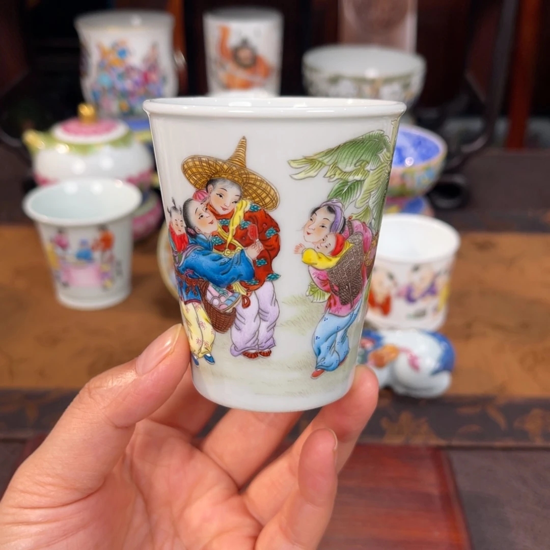 陶摆件景德镇手工手绘陶瓷