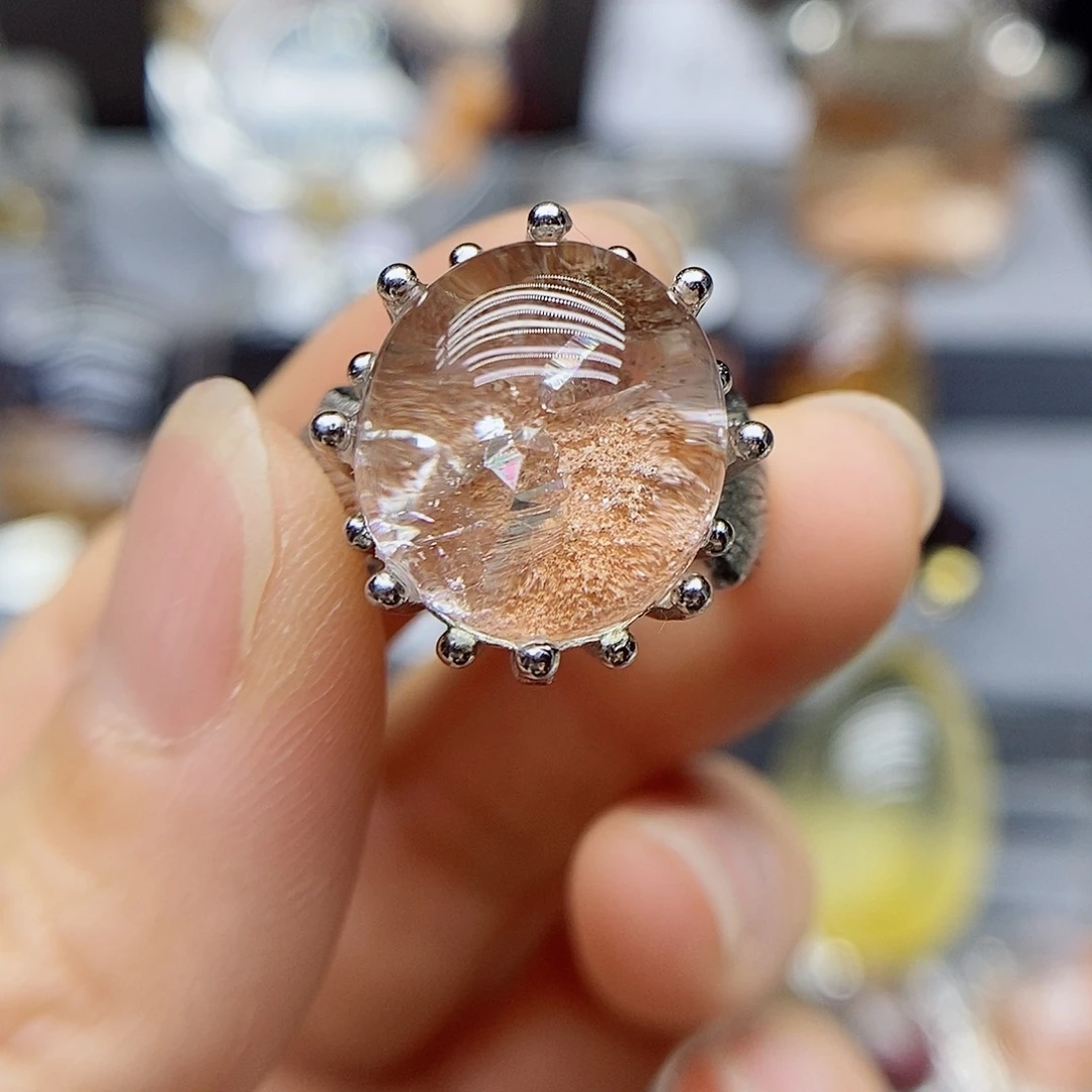 珠***静水晶珠宝半成品银S925镶嵌定制水晶