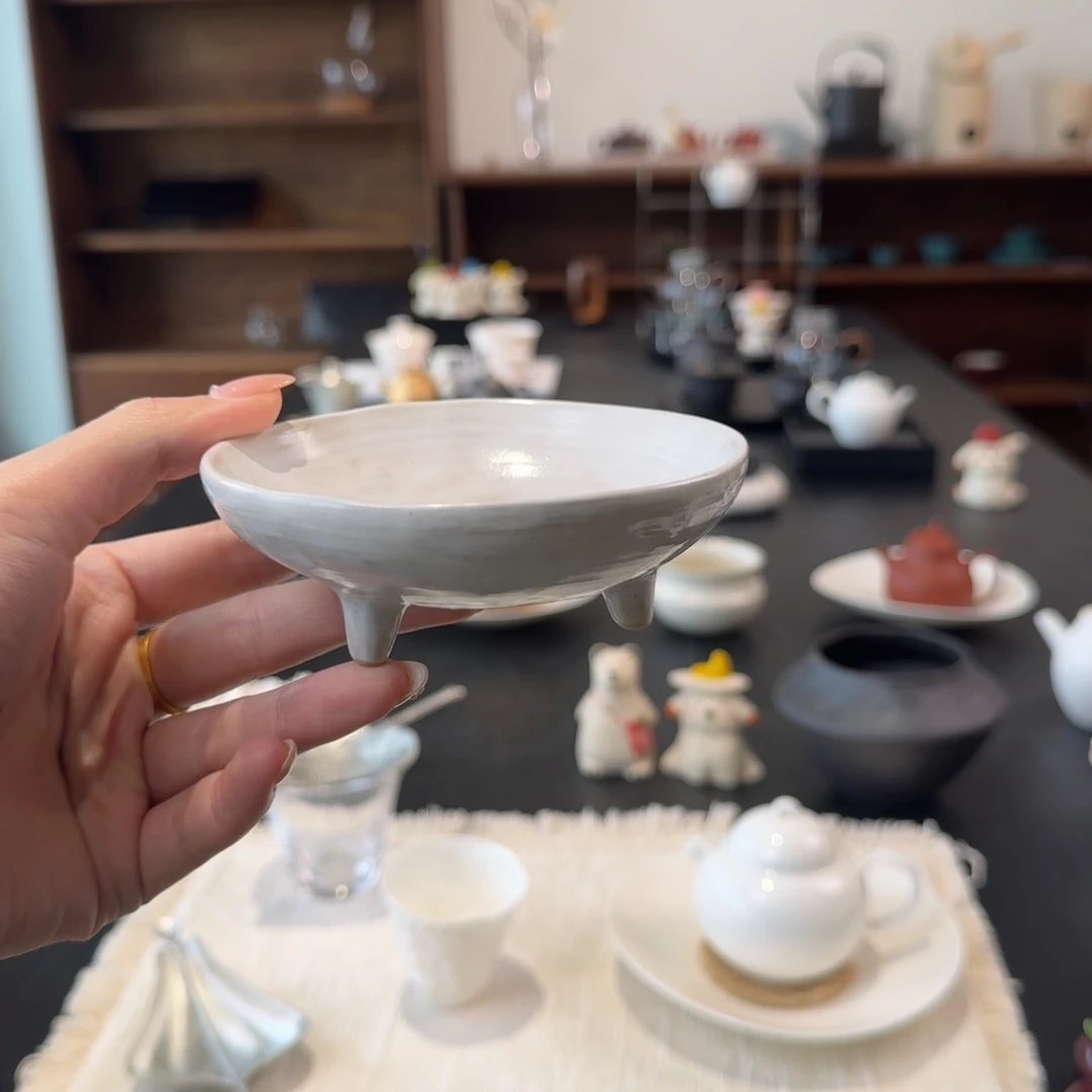 三足小果盘点心盘