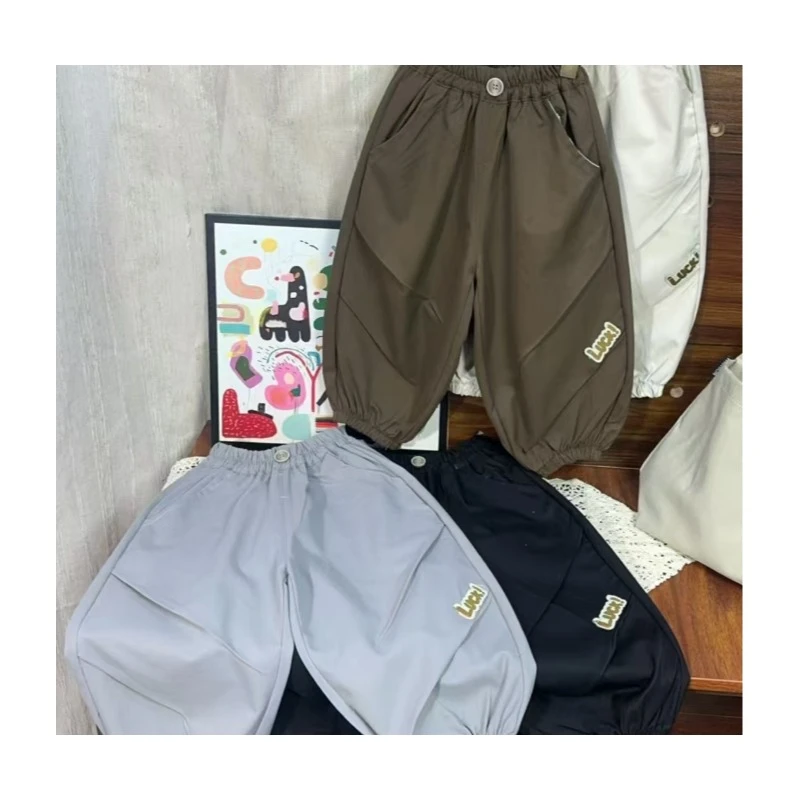 兔水洗三三斜儿童休闲裤01