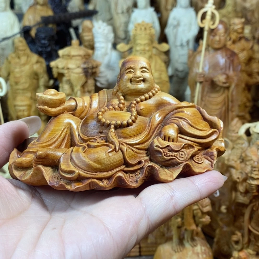 木崖柏12荷叶弥勒