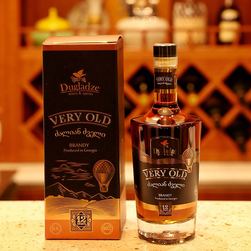 Dugladze/独格拉则12年陈酿白兰地烈酒礼盒 格鲁吉亚原瓶进口