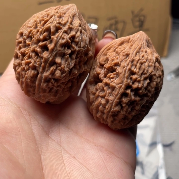 玩***枪把件文玩核桃大蒜头35