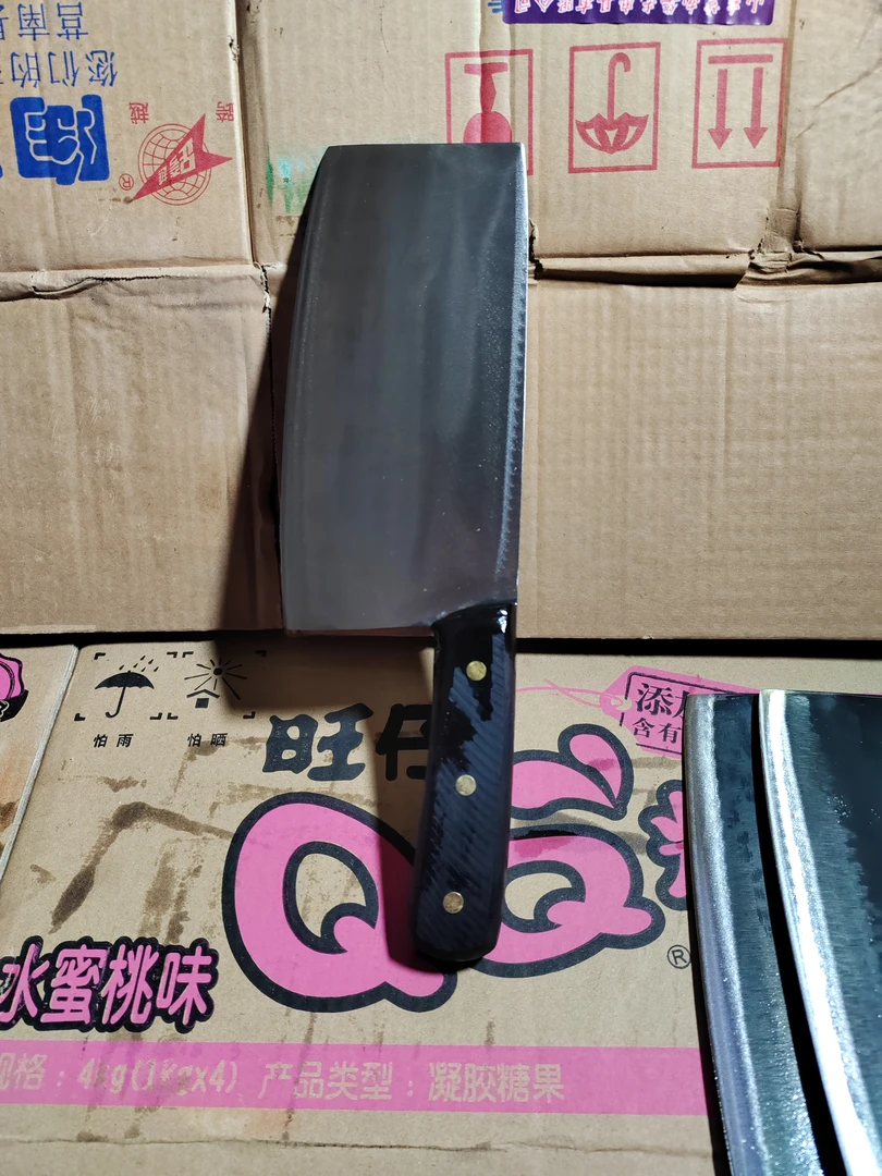 锯片斩切刀，合适家庭切菜砍鸡鸭，重约9俩刃长约20公分宽约0.9公分