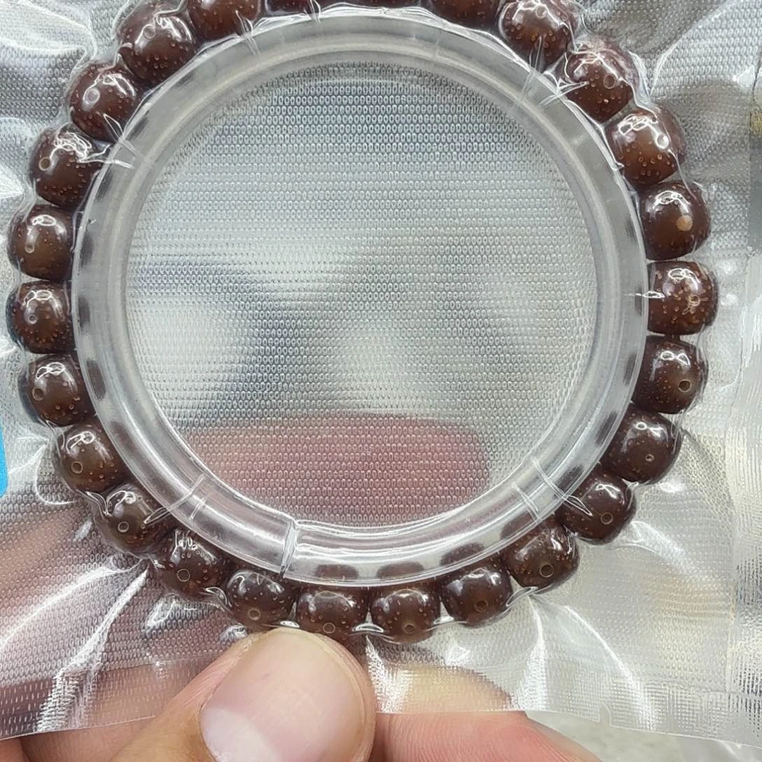 星月菩提手串29尽头粉冰星月菩提单圈0.9