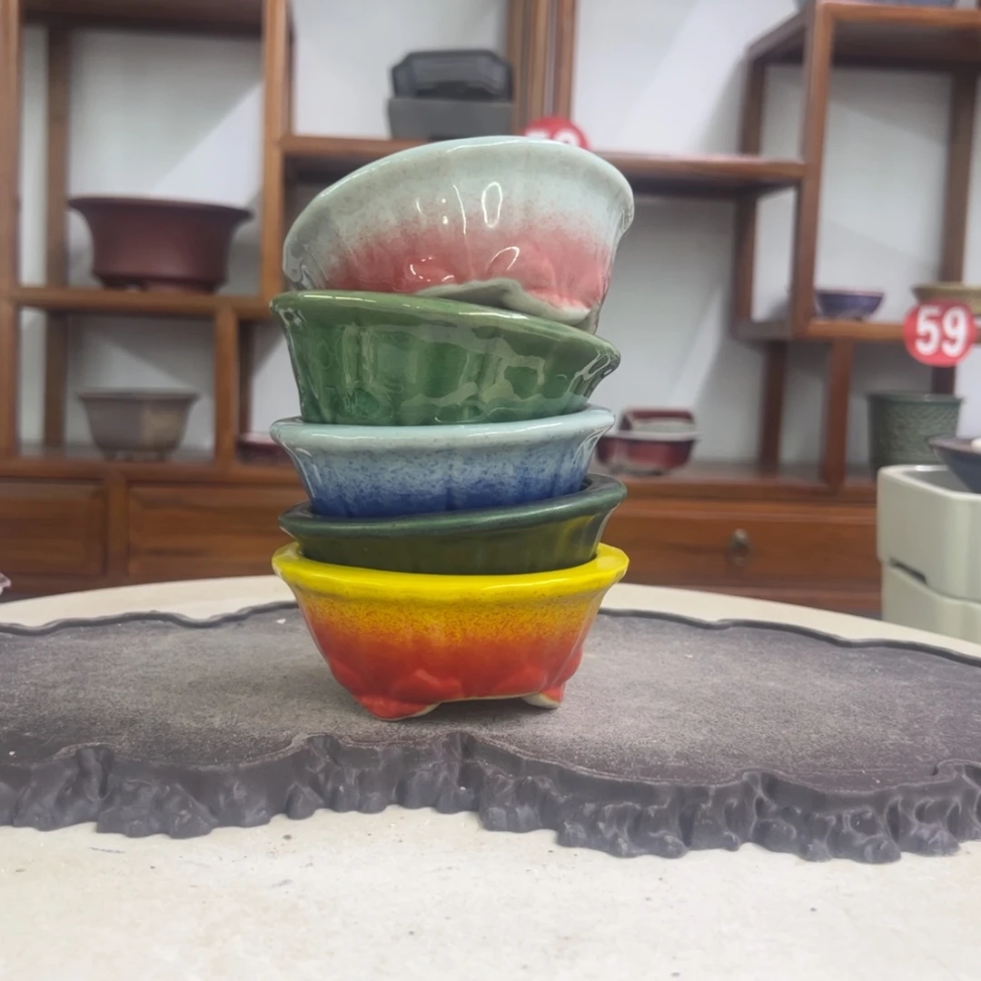 紫砂花盆瑕疵4-9.5。。。（5）