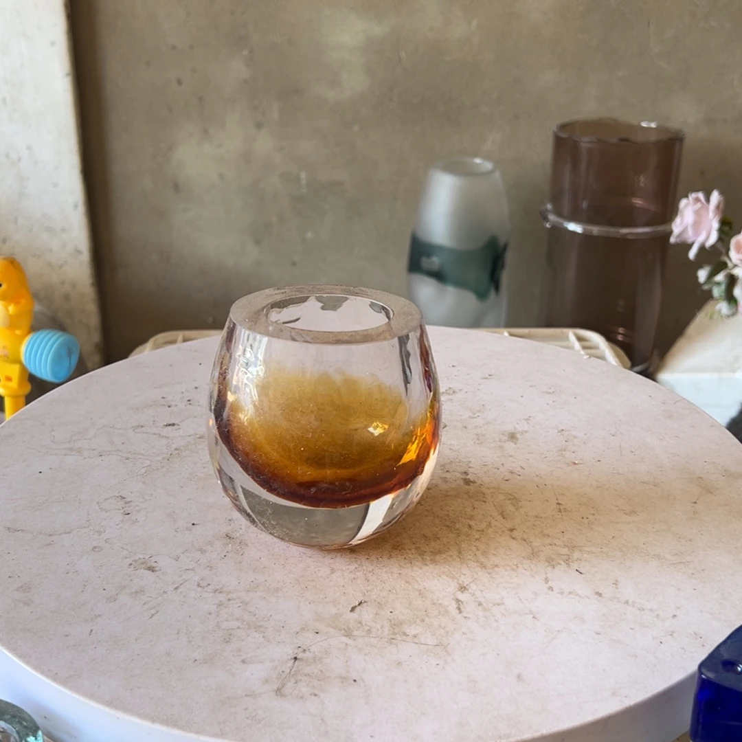弘扬琉璃花器微瑕高度11