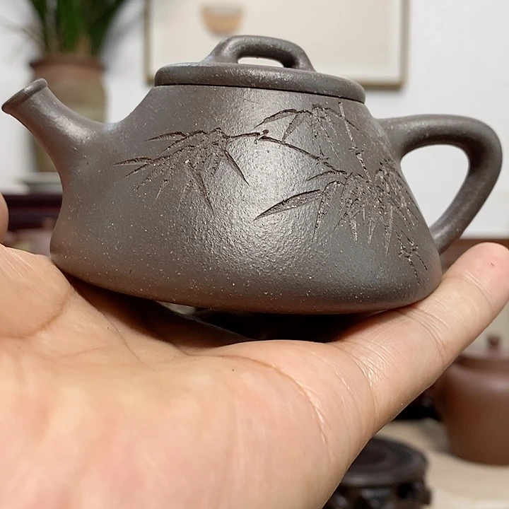 茶案紫砂原矿天青