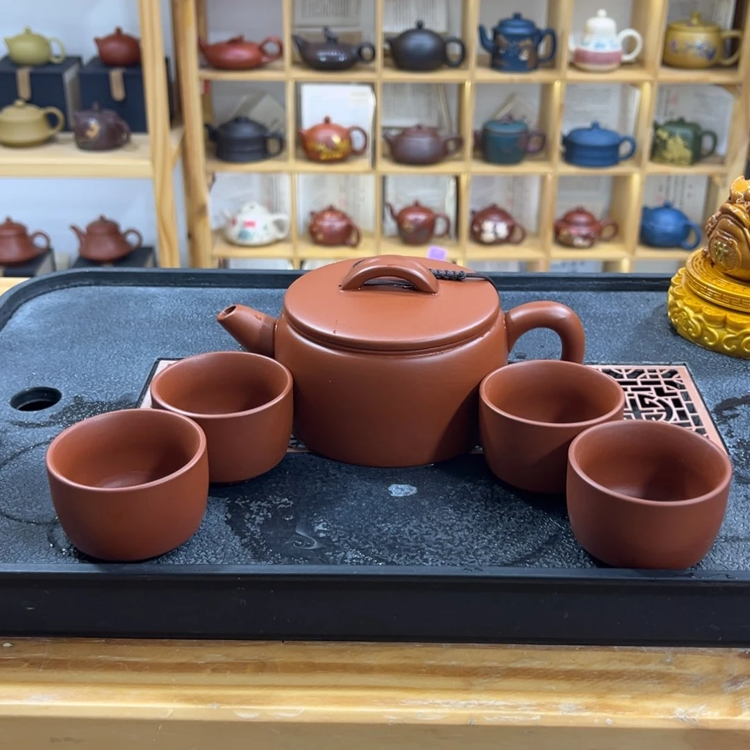 紫砂紫砂汉瓦（一壶四杯）
